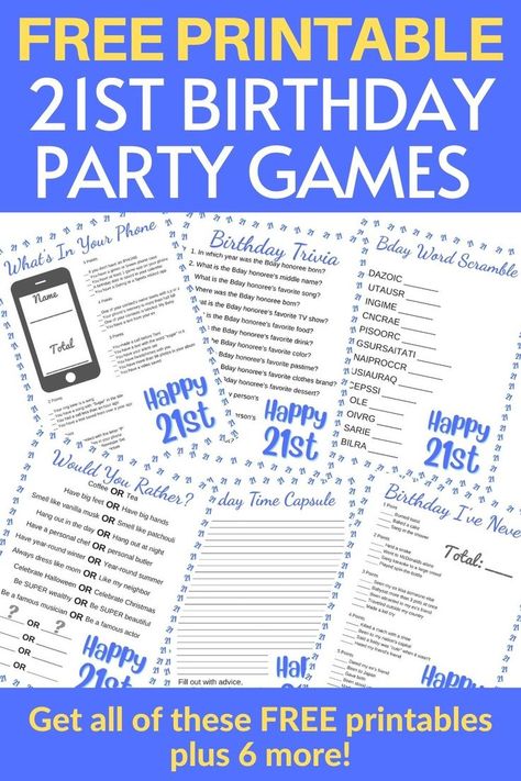 21st birthday games 21st Birthday Party Games Families, 21st Family Birthday Party, 21st Birthday Printables Free, 21st Party Games Ideas, Games To Play At 21st Birthday Party, 21st Birthday Activities Party Games, Party Games For 21st Birthday, 21st Birthday Ideas Without Alcohol, 21st Birthday Ideas Family Friendly