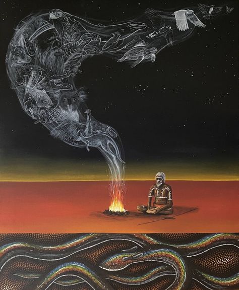 Indigenous Australian Art, Aboriginal Culture, Consciousness Art, Energy Art, Aboriginal Artwork, Australian Art, Visionary Art, Trippy Art, Ethereal Art