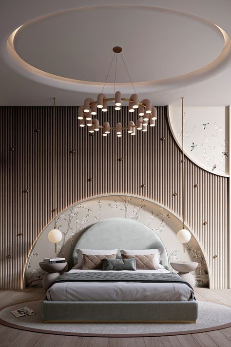 Bedroom Head Wall Design, Girl Modern Bedroom, Lavish Bedroom, Girls Bedroom Design, Casa Aesthetic, Royal Bedroom Design, Beautiful Bed Designs, Bedroom Ideas Luxury, Idea Bedroom