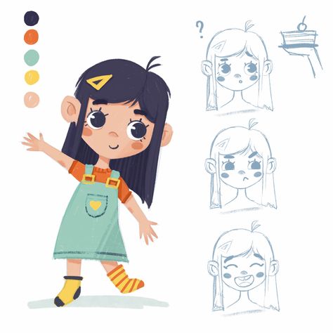 Drawing Kids Character Design, Ground Illustration, Kid Illustration Character, Kid Reference Drawing, Children Illustration Character, Children Book Characters, Cartoon Character Design References, Character Design Child, Kids Character Design