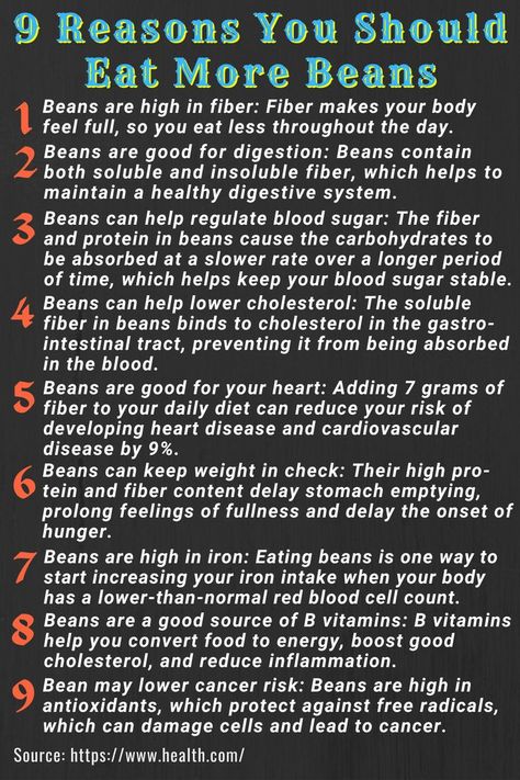 Have you had your beans today? Beans have a high protein, complex carbohydrate, folate, and iron content. Beans are also high in fiber, particularly soluble fiber. All of the nutrients listed above are beneficial to your health, as they lower cholesterol, blood sugar, and improve gut health, among other things. The following are nine health benefits of nuts. Consume nuts to live a healthier and happier life. Beans Benefits Health, Bean Benefits, Eat More Beans, Beans Benefits, Vegetarian Ideas, Protein In Beans, High In Fiber, Improve Gut Health, Great Northern Beans