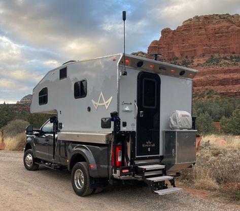 Introducing Kingstar Campers - Truck Camper Magazine Kimbo Camper, Truck Cap Camper, Cabover Camper, Pop Up Truck Campers, Camper Tops, Truck Caps, Truck Campers, Truck Camping, Horse Trailer