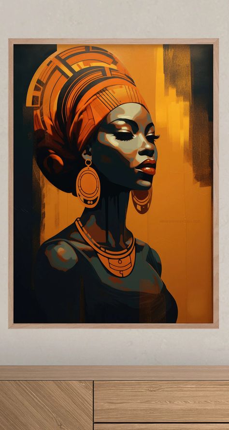 Beautiful African Lady Portrait Ethnic Art Oil Painting Original Art Painting African Culture-inspired Canvas Afro Centric Wall Art - Etsy UK African Illustration Art, African Portraits Art, African Women Painting, African American Wall Art, Picture Editing, Lady Portrait, African Artwork, African Paintings, Arts Gallery