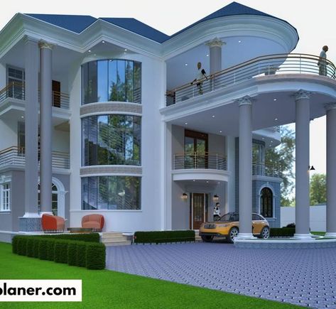 8 Bedroom Executive Mansion Living Room Designs New Classic, Encantadia Costume, Modern Bungalow Exterior, House Plans Mansion, Mansion Designs, Classic House Exterior, Classic House Design, Latest House Designs, Building House Plans Designs