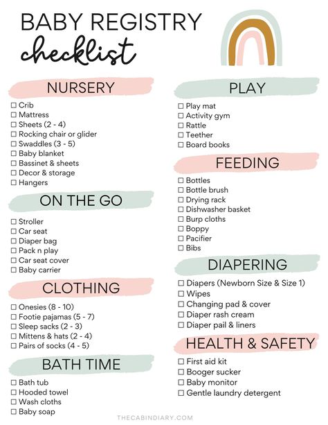 Ultimate Baby Registry Checklist, Vom Avea Un Copil, Newborn Checklist, Baby Registry Checklist, Registry Checklist, Baby Checklist, Baby Life Hacks, Baby Planning, Baby Necessities