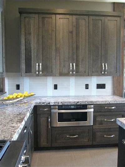 Grey Gel Stain Over Oak Cabinets Classic Farmhouse Kitchen, Rustic Farmhouse Kitchen Cabinets, Stained Kitchen Cabinets, Light Grey Kitchens, Rustic Kitchen Cabinets, Refacing Kitchen Cabinets, Best Kitchen Cabinets, Farmhouse Kitchen Island, Staining Cabinets