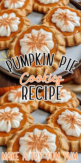 Pumpkin Pie Cookies Recipe Pumpkin Pie Gingersnap Cookies, Crescent Cookies Pecan, Pumpkin Cream Pie Cookies, Crumbl Pumpkin Pie Cookie Recipe, Mini Pumpkin Pie Cookies, Pumpkin Christmas Cookies, Pumpkin Cut Out Cookies, Pumpkin Sugar Cookie Recipe, Pumpkin Roll Cookies