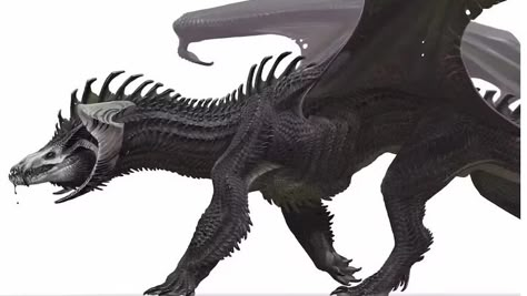 DnD Black Dragon Gets Terrifying New Look | D&D New Black Dragon Art Dnd, Dnd Black Dragon, Black Dragon Dnd, Black Dragon Art, Dnd Beasts, Fantastic Beasts Creatures, Dragon Concept Art, Black Dragons, Dragon Concept