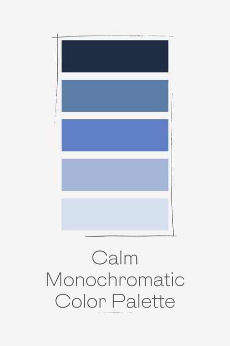 Blue Monochromatic Palette, Color Palette Instagram, Typography Trends, Monochromatic Blue, Monochromatic Color Palette, Monochromatic Palette, Design Basics, Blue Colour Palette, Cloud 9