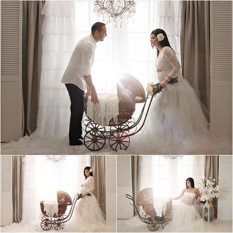 Kirkland Maternity Photographer French Doors Chandeliers baby carriage Pregnancy Pictures, Antique Wicker, Christmas Pregnancy, Baby Planning, Maternity Dresses For Photoshoot, Winter Maternity, Pregnant Couple, Maternity Poses, Newborn Family