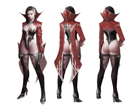 Dongho Kang, Female Devil, Devil Art, Character Design Cartoon, Vampire Girls, 다크 판타지, Concept Art Character, Fantasy Miniatures, 판타지 아트