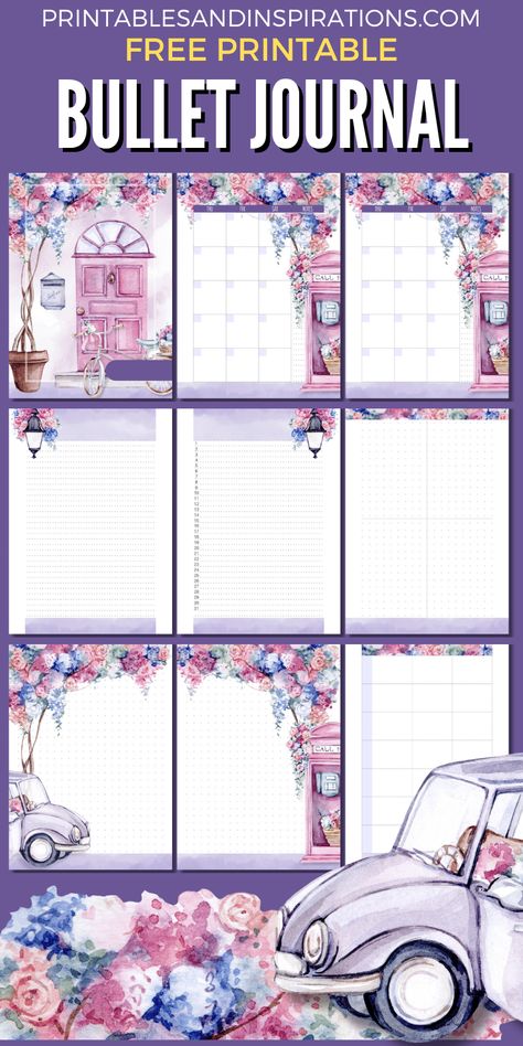 Blooming purple planner template - free printable #printablesandinspirations SEE PREVIOUS POST TO DOWNLOAD MORE PLANNER PAGES Free Planner Pages Printables, A7 Planner Printables, A6 Printables Free, Note Pages Printable Free, 2 Page Monthly Calendar Printable Free, Journaling Templates Printable Free, 2024 Planner Printable Free, Free Planner Printables 2024, 2024 Planner Template