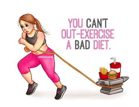 You Can't Out Exercise A Bad Diet fitness motivation exercise fitness quotes workout quotes exercise quotes Motivation Meme, Quotes Diet, Funny Diet, Motivation Wallpaper, Bad Diet, Fit Girl Motivation, Wallpaper Cute, Diet Vegetarian, Diet Motivation