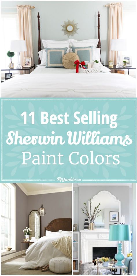 11 Best Selling Sherwin Williams Paint Colors via @tipjunkie Hygge Paint Colors Sherwin Williams, Bedroom Paint Sherwin Williams, Bedroom Colors Sherwin Williams, Sherwin Williams Bedroom Colors, Teen Boy Bedroom Paint, Blue Living Room Sets, Realtor Ideas, Best Bedroom Paint Colors, Boys Bedroom Paint