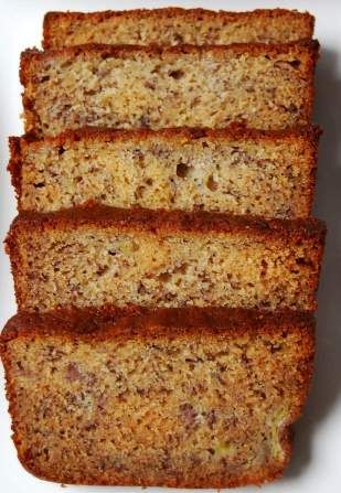 Martha Stewarts perfect banana bread. It is simply the best homemade banana bread ive ever tried! Martha Stewart Banana Bread, Banana Bread Martha Stewart, Perfect Banana Bread Recipe, Perfect Banana Bread, Rum Sauce, Martha Stewart Recipes, Loaf Cakes, Bread Shop, Best Banana Bread