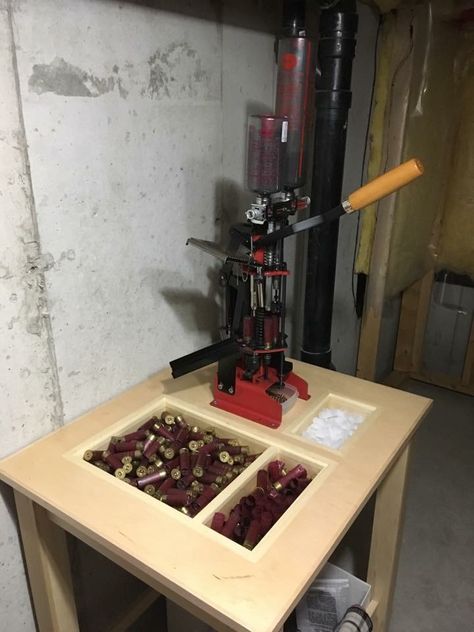 Dillon Reloading, Reloading Table, Reloading Bench Plans, Hunting Organization, Shotshell Reloading, Reloading Data, Reloading Room, Archery Targets, Gear Room