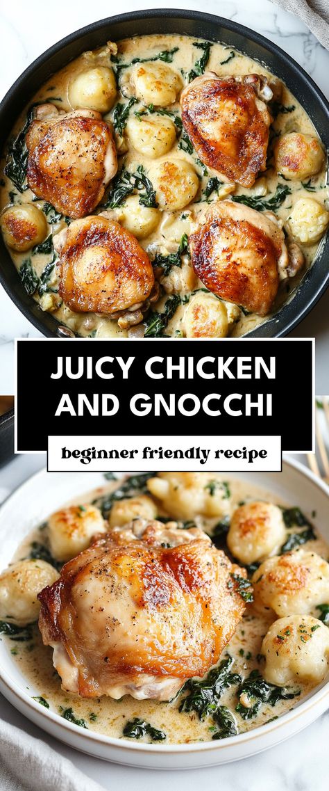 Image for Juicy Chicken and Gnocchi Chicken Gnocchi Recipes Healthy, Chicken Thigh Gnocchi Recipes, Gnocchi With Shrimp Recipes, Gnocchi With Chicken Recipes, Gnocchi Crockpot Recipes, Gnocchi And Chicken Recipes, Chicken And Gnocchi Recipes, Chicken Gnocchi Recipes, Chicken With Gnocchi