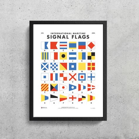 Maritime Signal Flags Wall Art Printable Nautical Alphabet - Etsy Maritime Signal Flags, Maritime Flags, Nautical Alphabet, Sailing Decor, Flag Alphabet, Flag Printable, Nautical Prints, Signal Flags, Nautical Flags