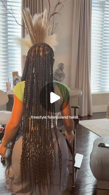 ATLANTA STYLIST🥂 on Instagram: "ate down 🥰 Booking link in my bio!!   style : freestyle side part island twist with curls  BOOK NOW 😚😚😚 MAY BOOKS ARE OPEN   #viral #islandtwistatlanta #islandtwistatl #fyp #knotlessbraids #atlantahairstylist #knotlessatl #knotlessatlanta #knotlessboxbraids #knotlessatlbraidsatl #knotlessatlbraider #atlanta #feedins #feedinbraids #fulanibraids #fulani #atlantahairstylist #fulanibraidsatl #islandtwist #islandtwistatl #islandtwistatlanta #invisblelocs #invisblelocs #invisiblelocstwist #islandbabelocs #islandlocs #softlocs #softlocsatl" Island Twist Without Curls, Fulani Island Twist, Island Twist With Curls, Twist With Curls, Island Twist, Fulani Braids, Side Part, Box Braids, Locs