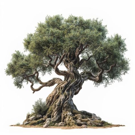 Photo olive tree icon illustration | Premium Photo #Freepik #photo Olive Tree Art Painting, Olive Tree Drawing, Olive Tree Photography, Olive Tree Illustration, Tree Illustration Art, Picture Of An Olive Tree, Olive Trees Photography, Olive Trees Landscape, Old Olive Tree