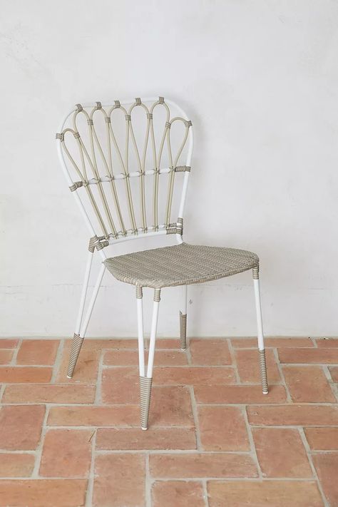 Jardin Side Chair | Anthropologie French Dining Table, Dining Table With Chairs, French Gardens, Table With Chairs, Outdoor Living Furniture, Living Essentials, Garden Chair, French Garden, Indoor Outdoor Pillows