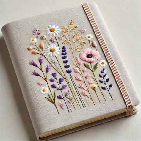 🌼 Handmade Daisy Vintage Notebook: A Perfect Personalized Gift! ✨ About the Notebook: Indulge in the charm of our Daisy Handmade Vintage Notebook, meticulously crafted with love and care. This notebook features a fabric cover adorned with delicate hand-embroidered daisy patterns, offering a touch of timeless elegance. Whether you need a journal, a wedding planner, or a thoughtful gift, this notebook is tailored just for you. 🌸 Key Features: Premium Quality: The notebook is meticulously made, f Decorated Journal Covers, Cute Notebook Covers, Cafe Pastry, Embroidered Notebook, Handmade Wedding Gift, Fabric Notebook, Notebook Handmade, Diary Covers, Handmade Bookmarks