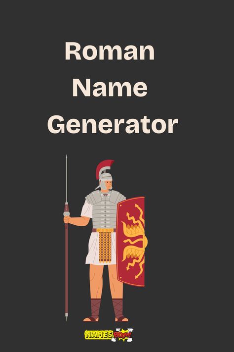 roman name generator Ancient Rome Names, Royal Name Generator, Character Name Ideas, Ancient Roman Names, Plot Generator, Character Name Generator, Character Generator, Latin Names, Royal Names