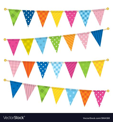 Room Flags Banners, Red Christmas Card, Bunting Template, Triangle Bunting, Triangle Flag, Bunting Design, Chalkboard Banner, Cupcake Vector, Flag Printable