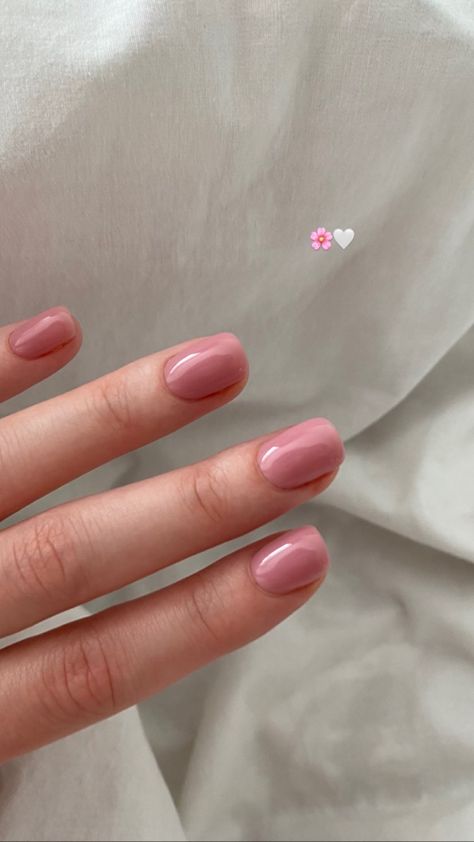 Plain Nail Polish Ideas, Plain Nail Extensions, Plain Nail Polish, Nail Polish Ideas, Plain Nails, Subtle Nails, Polish Ideas, Work Nails, Blush Nails