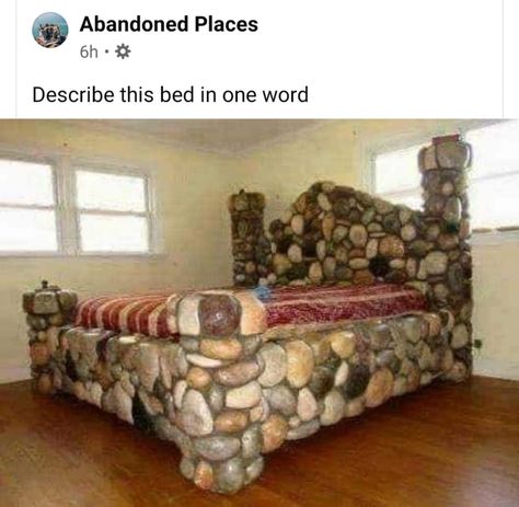 Bed rock Bizarre Photos, Design Fails, Unique Beds, Drawing Room, New Room, Decoration Design, Living Room Interior, Interior Design Living Room, Being Ugly