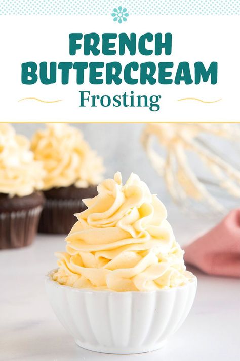 French Icing Recipe, French Silk Icing, Cooked Buttercream Frosting, Cooked Icing Recipe, French Frosting Recipe, French Silk Frosting Recipe, Types Of Buttercream Frosting, French Buttercream Recipe, French Vanilla Buttercream Frosting