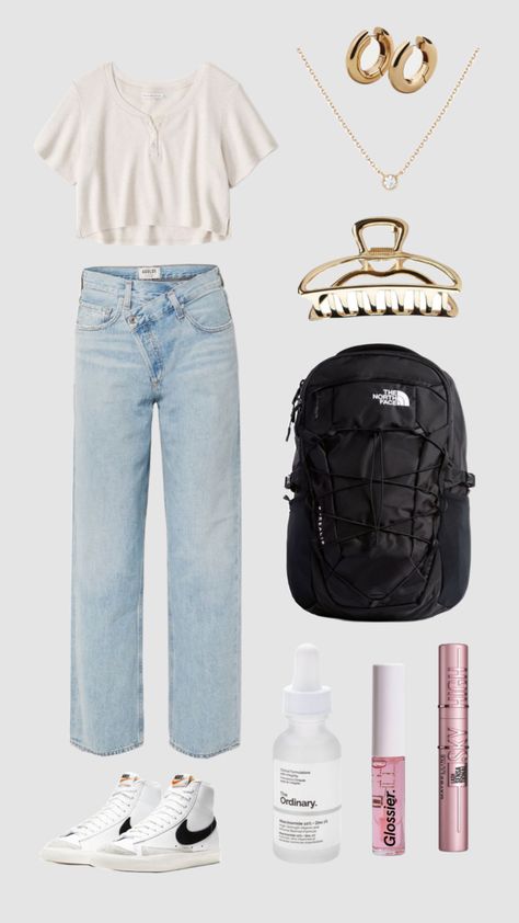 Back To Outfits School, School Outfits Appropriate, School Outfits Teenage Girl, Aesthetic Clothes Ideas For School, First Day Of School Outfit Sophomore, School Apropiate Outfits Aesthetic, 2023 Back To School Outfits, 1 Day Of School Outfits, Going To School Outfits