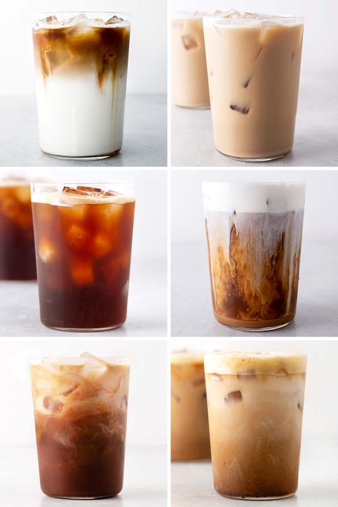 Starbucks Iced Coffee Copycat Recipes Coffee Copycat Recipes, Iced Coffee Drinks At Home, Vanilla Sweet Cream Cold Brew, Coffee Drinks At Home, Cold Coffee Drinks Recipes, Sweet Cream Cold Brew, Vanilla Sweet Cream, Iced Caramel Macchiato, Iced Coffee Recipes