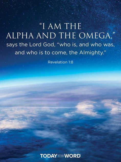 “I am the Alpha and the Omega,” says the Lord God, “who is, and who was, and who is to come, the Almighty.” - REVELATION 1:8. Today in the Word - a daily devotional Bible study🙏 #Christian #bibleverses #christianquotes #christianwallpaper Revelation 1 8, I Am The Alpha, Revelation Bible Study, Devotional Bible, Revelation Bible, Sing To The Lord, Revelation 1, Bible Study Verses, Lord God