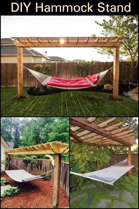 Awesome "patio decorating" info is readily available on our site. Read more and you wont be sorry you did. Terrasse Design, Pergola Diy, Backyard Hammock, Diy Hammock, Garden Patio Decor, Outdoor Hammock, Hiasan Bilik, Hammock Stand, Diy Pergola