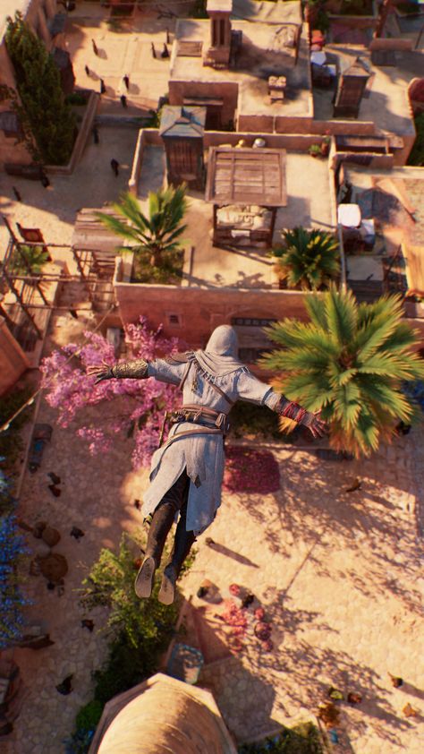 Assasins Creed Mirage, Assassins Creed Mirage Wallpaper, Assassins Creed Mirage, Assassin Aesthetic, Mirage Wallpaper, Camera Shots And Angles, Ac Mirage, Assassins Creed Movie, Assassin's Creed Ezio