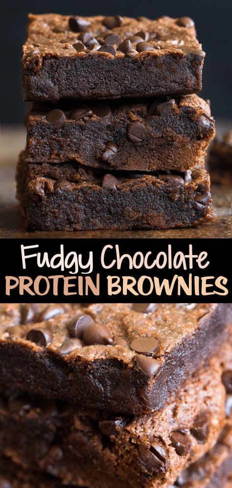 Protein Brownie Recipes, Chocolate Protein Brownies Healthy, Fudge Protein Brownies, Snacks For Bulking Up, Healthy Chocolate Protein Desserts, Low Cal Protein Brownies, Recipes With Protein Powder Easy Snacks, Food With Protein List Of, At Home Protein Bars