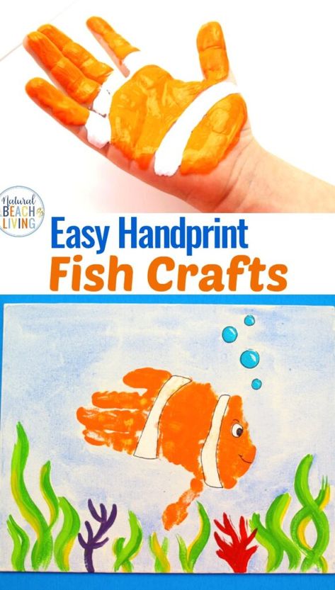 2d Art Activities For Preschool, Ocean Theme Preschool Outdoor Activities, Fish Art For Preschoolers, Under The Sea Animals Crafts, F Handprint Craft, Under The Sea Crafts For Preschoolers Ocean Themes Art Projects, Under The Sea Project, Under The Sea Lesson Plans For Toddlers, Ocean Life Crafts For Toddlers