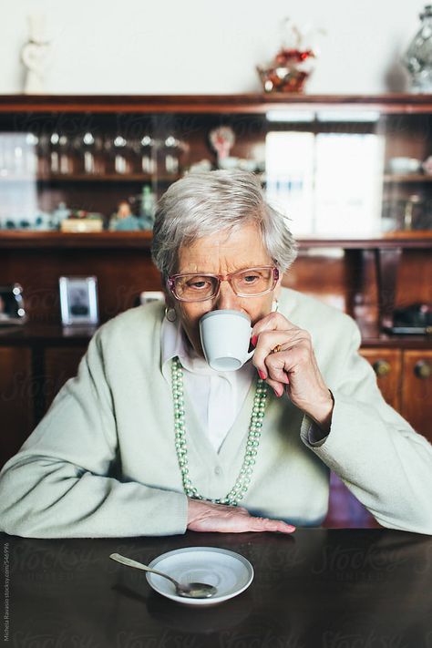 Person Drinking Coffee Reference, Cups Photoshoot, Person Drinking Coffee, Drinking Coffee Photography, Cafe Portrait, Coffee Portrait, Grandparents Photography, People Drinking Coffee, People Drinking