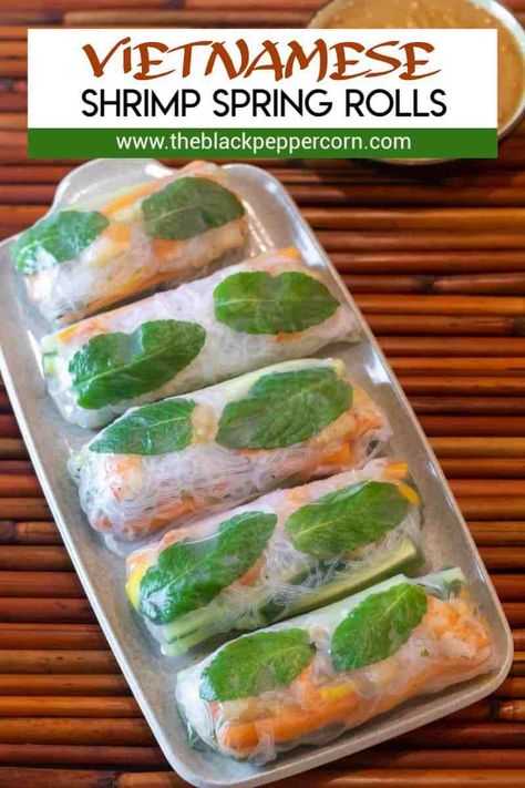 Spring Rolls Recipe Shrimp, Fresh Spring Rolls Recipe, Vietnamese Shrimp, Spring Rolls Recipe, Shrimp Spring Rolls, Rice Rolls, Vietnamese Spring Rolls, Fresh Spring Rolls, Salad Rolls