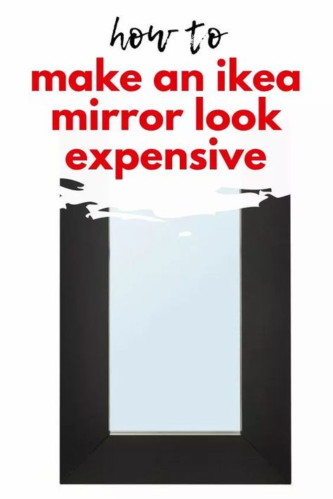 Check out the before and after of this ikea full length mirror hack to make it look more expensive for cheap. Ikea Full Length Mirror, Mirror Border Diy, Ikea Mongstad Mirror, Mongstad Mirror, Diy Wall Sconces, Decor Hacks Diy, Ikea Mirror Hack, Faux Wood Flooring, Mirror Hack