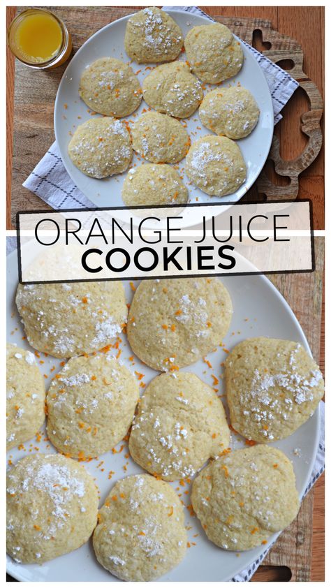 Orange Juice Cookies, The Perfect Cookie, Orange Cookies, Soft Sugar Cookies, Cookies Easy, Amazing Appetizers, Drop Cookies, Best Cookie Recipes, Perfect Cookie