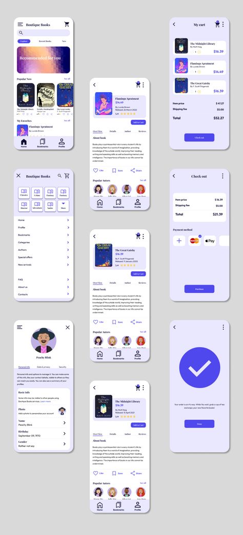 Figma Design Ideas, Web Design Books, Desain Ux, Figma Design, Interactive Web Design, Yoga App, Ux App Design, Wireframe Design, Desain Ui