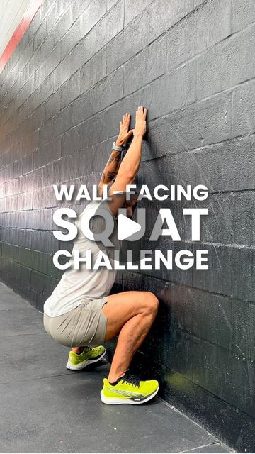 Fitness App on Instagram: "The Wall-Facing Squat Challenge⁠ ⁠ So you think you can squat? But can you wall squat? ⁠ ⁠ This quick drill will identify any flaws in your squatting game, forcing you to adopt good habits that’ll transform your lower body strength and mobility. ⁠ ⁠ To pass the Wall-Facing Squat Test there are three rules: ⁠ ⁠ 1️⃣ Both hands must stay together, touching the wall overhead throughout. ⁠ ⁠ 2️⃣ Both feet (or toes) must be in contact with the wall at all times. ⁠ ⁠ 3️⃣ You must perform a full squat with hips dropping below knees. ⁠ ⁠ Watch the demo by @gus.vaztostes to see it in action. ⁠ ⁠ 🩶 Like + Save + Try It Yourself⁠ ⁠ Then check out the home page on @wearefitandwell for tips from Gus on how to improve your deep squat mobility. ⁠ ⁠ Tag @fiit and @wearefitandwel Squats Before And After, Wall Sit Challenge, Wall Squats, Squat Mobility, Squats Workout, Benefits Of Squats, Wall Squat, Plie Squats, Lower Body Strength