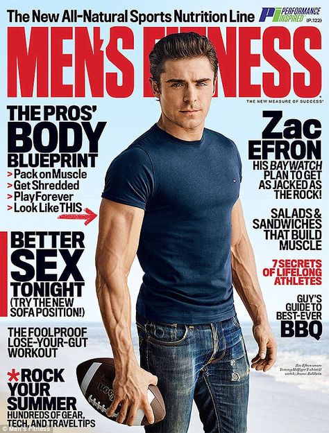 Zac Efron Baywatch, Mens Fitness Magazine, Zac Efron Shirtless, Zach Efron, Mens Journal, Men’s Fitness, James Rodriguez, Fitness Magazine, Men's Fitness