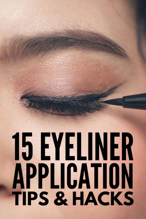 Eyeliner On Top And Bottom Lid, Top Lid Eyeliner How To Do, How To Apply Eyeliner To Top Lid, Waterline Eyeliner, Makeup Orange, Eyeliner Ideas, Eyeliner Application, Tutorial Eyeliner, How To Do Eyeliner