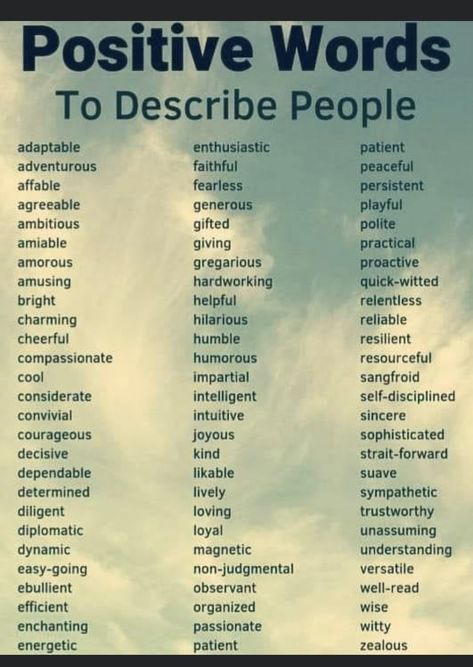 Adjectives For People, Words To Describe People, Positive Adjectives, Phonetic Sounds, Descriptive Words, Good Vocabulary Words, Good Vocabulary, How To Pronounce, Ways Of Learning