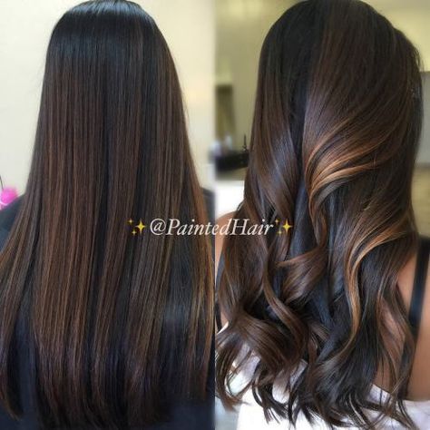 Gorgeous Partial Caramel And Chocolate Highlights Cinnamon Hair, Kadeřnické Trendy, Hair With Highlights, Chocolate Brown Hair, Dark Hair With Highlights, Caramel Hair, Caramel Highlights, Brown Balayage, Long Brown Hair