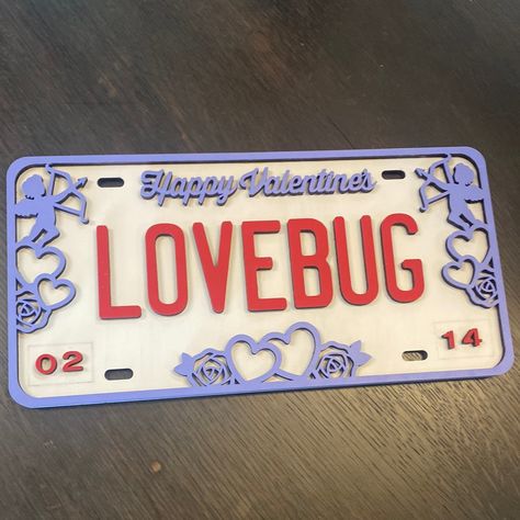 Spread the love with our Love Bug License Plate! This unique license plate features a cute love bug design, perfect for adding a touch of romance to your car. Show off your love for Valentine's Day with this sweet and playful addition to your car! Bug Design, Bug Car, Car Deco, Cool Car Accessories, Girly Car, Cute Car Accessories, Love Bug, Car Inspiration, Mia 3