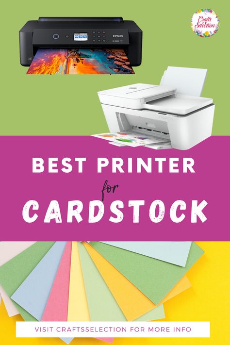 Looking for the best printer for printing on cardstock or printing greeting cards and inviatations? Here we gathered the top-rated printers that can print on thick papers such as cardstock or canvas paper. Check this cardstock printer reviews here! Printing On Cardstock, How To Print On Cardstock, Best Printer For Cardstock, Best Printer For Cricut Print And Cut, Best Printer For Stickers, Aesthetic Craft Ideas, Best Inkjet Printer, Craft Ideas For Beginners, Paper Rabbit